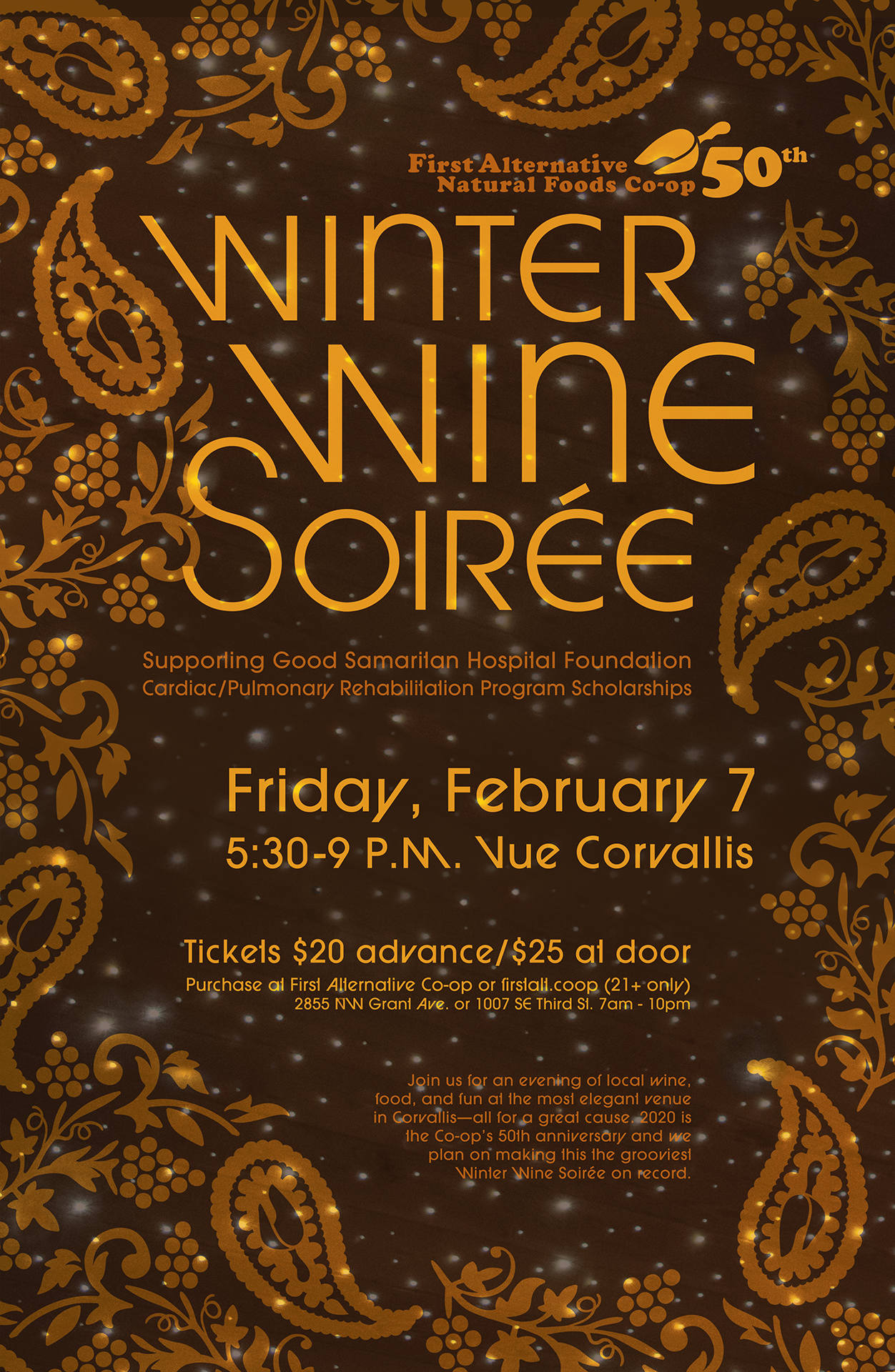 Winter Wine Soiree 2020 Poster